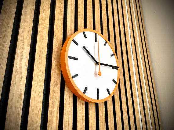 Modern Wall Clock | Minimal Home Decor | Personalised Colours | Great Gift Present | House Warming | Time Keeping |
