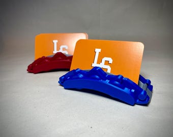 Brake Caliper Business Card Holder: Racing Style Desk Decor for Car Lover. Gift idea for petrol head