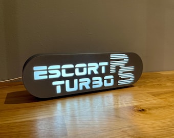 Escort RS Turbo (S1) Desk Lamp | Car Guy Gift | Mechanic Gift | Car Part Gift | Car Table Light | Car Girl Gift | Car Guy Decor |