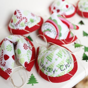 10 x message de Noël biscuit fortune / remplissage de l’Avent / rembourrage de bas / père Noël secret