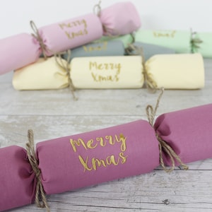 Sustainable Crackers / Personalised Fabric Cracker Napkins (Floral Set)