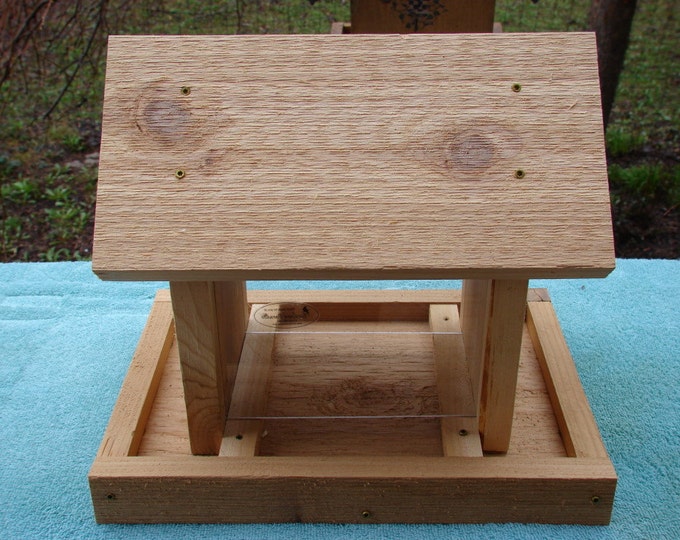 Western Cedar Bird Feeder Etsy
