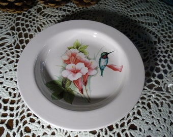 Hummingbird in Trumpet Vines 6" Pillar Candle Tray