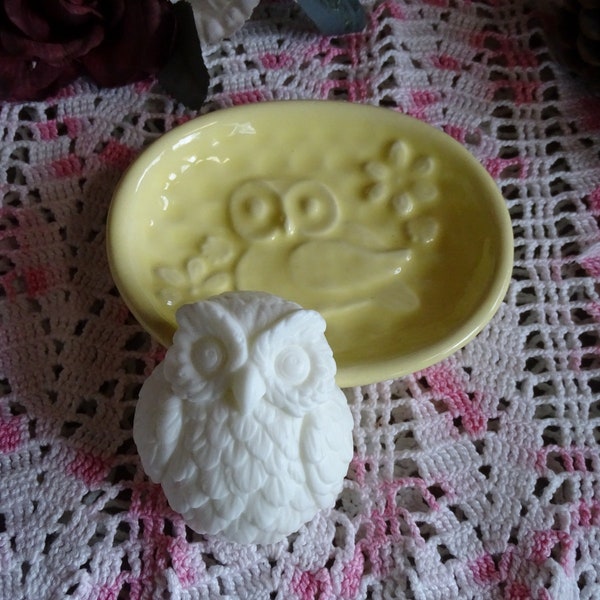 Owl Lovers Soap Dish With Little Owl Soap!