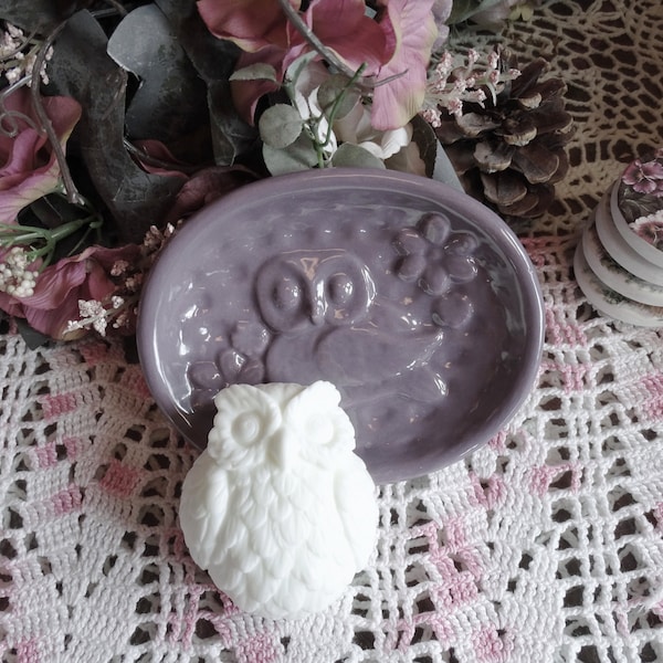 Owl Lovers Soap Dish With Little Owl Soap!