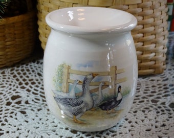 Barn Yard Geese! Ceramic Tea Light Tart Burner