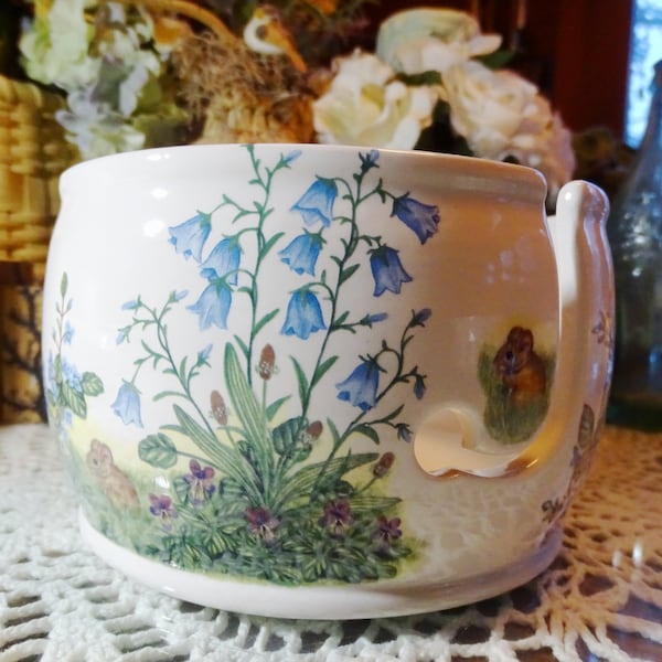 A Mouse's Garden! Small to Medium Ceramic Yarn Bowl