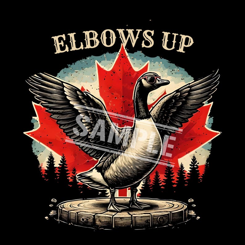 Elbows up PNG for Tshirts | Proud Canadian Beaver Moose Canada Goose 6 ...