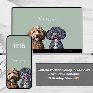 Pet iPhone Background Wallpaper | Custom Dog and Cat Portraits for Your Mobile and Desktop Wallpapers