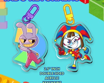 Jax and Pomni TADC 2.5" keychains