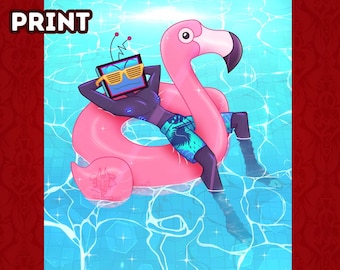 Vox Pool Tube | 8x10" print poster