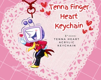 Tenna Heart 3" keychain