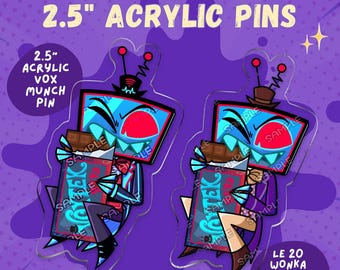 Vox Chocolate Bar 2.5" Acrylic Pin