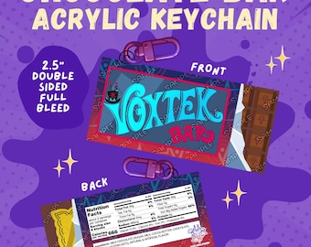 VoxTek Chocolate Bar 2.5" Keychain