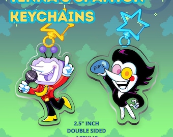 Tenna & Spamton 2.5" keychains