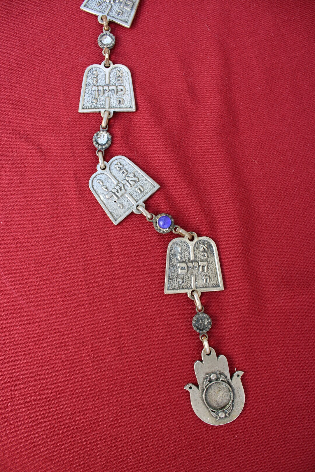 Vintage Home Blessing Judaica Hamsa Hanging Wall Evil Eye Amulet 72 Cm ...