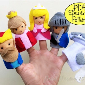 Digital Pattern: Fairy Tale Felt Finger Puppets