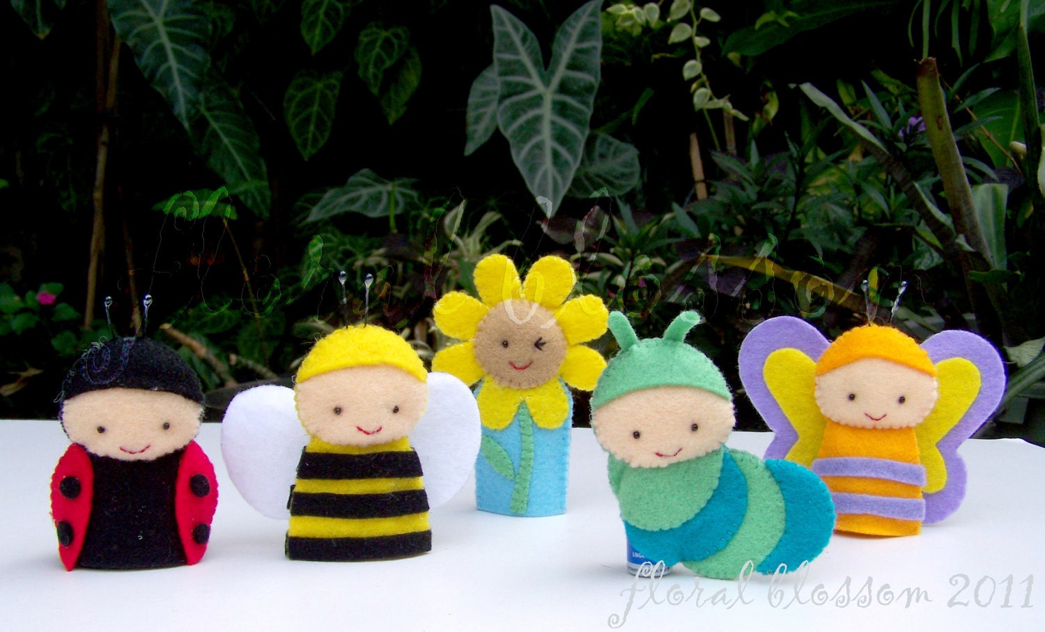 Digital Pattern: Garden Friends Felt Finger Puppets - Etsy