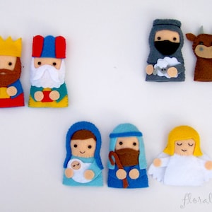 Digital Pattern: Nativity Finger Puppets image 2