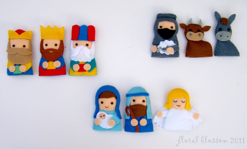 Digital Pattern: Nativity Finger Puppets image 2