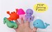 Digital Pattern: Sea Creatures Felt Finger Puppets 