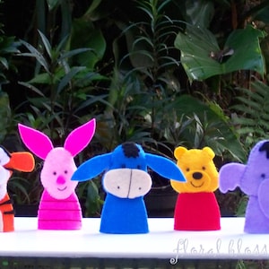 Digital Pattern: Hunny Bear and Friends Felt Finger Puppets image 3