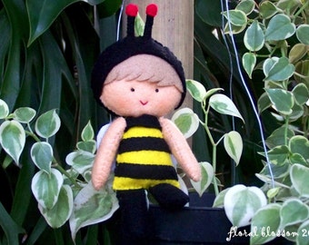 Digital Pattern: Louelle the Baby Bee (Felt Doll)