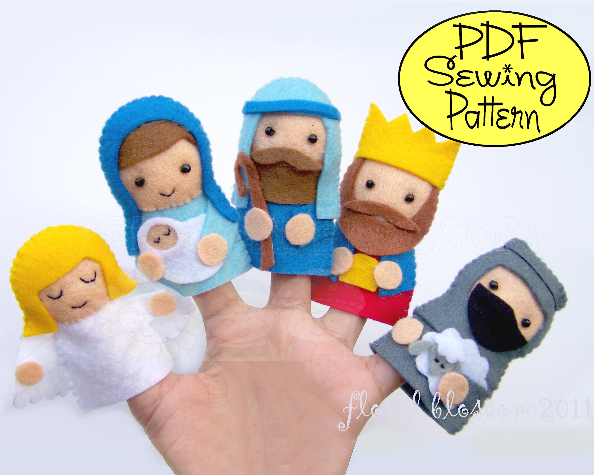 Digital Pattern: Nativity Finger Puppets - Etsy