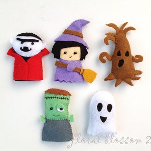Digital Pattern: Halloween Friends 02 Felt Finger Puppets - Etsy