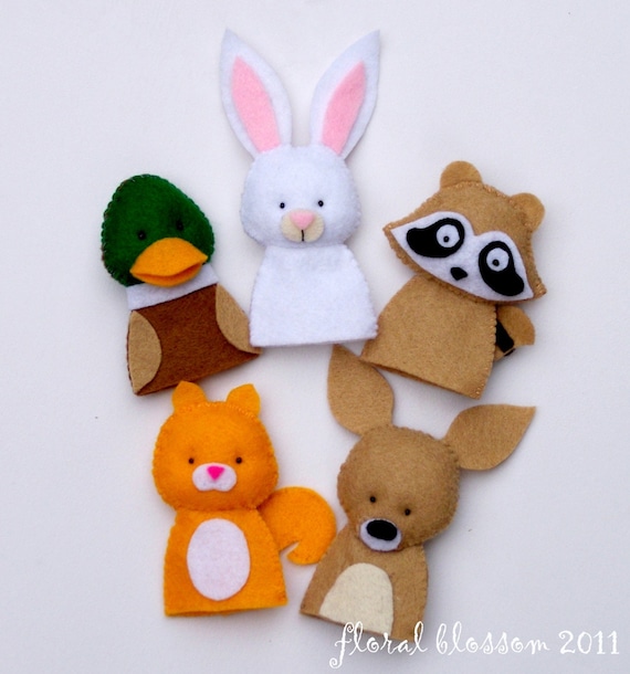 Set De 11 Marionetas De Dedo De Fieltro De Animales Del Bosque, Con Bolsa De Almacenamiento, Listas Para Usar Sin Montaje