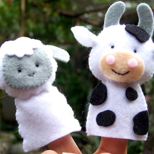 Digital Pattern: Farm Friends Felt Finger Puppets image 3