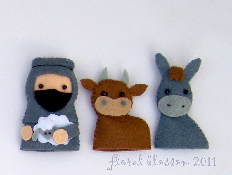 Digital Pattern: Nativity Finger Puppets image 3