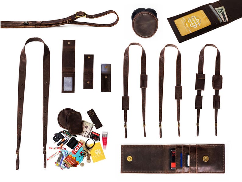 Vegan Leather Camera Strap Adjustable With Removable Etsy