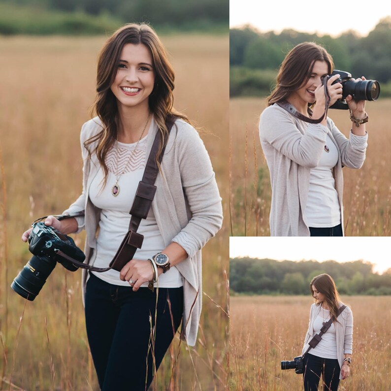 Vegan Leather Camera Strap Adjustable With Removable Etsy