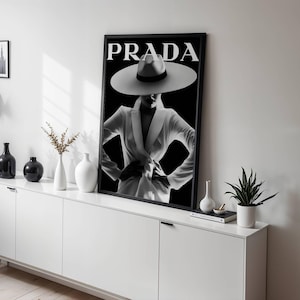 Designer Wall Art Print – Black & White Fashion Poster, Minimalist Digital Download, Modern Luxury Chic Home Decor