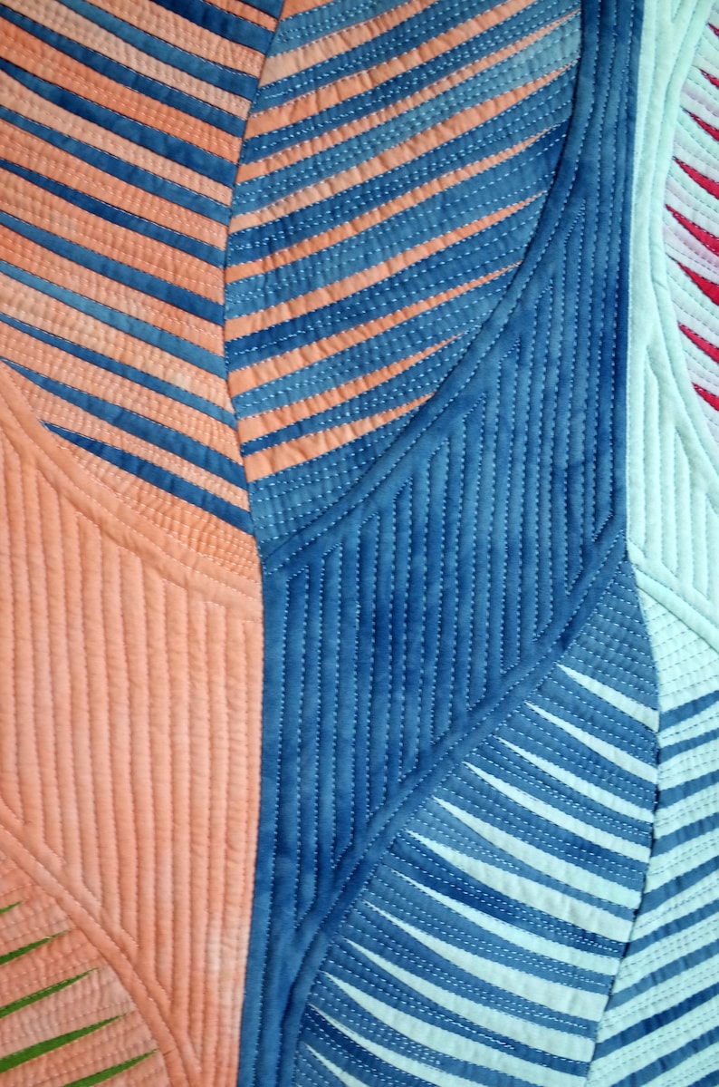 Art Quilt Abstract Quilt Modern Quilt Wall Hanging Wall Etsy