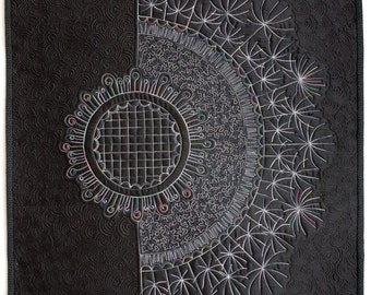 Dandelion art quilt