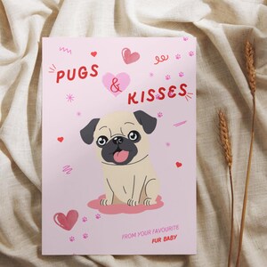 Valentine’s Day Dog Card | Printable A5 Folded Card | Cute Puppy Love Card | Digital Valentine’s Card | Puppy Card | Instant Download