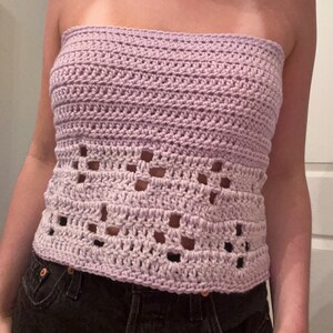 crochet summer tube top