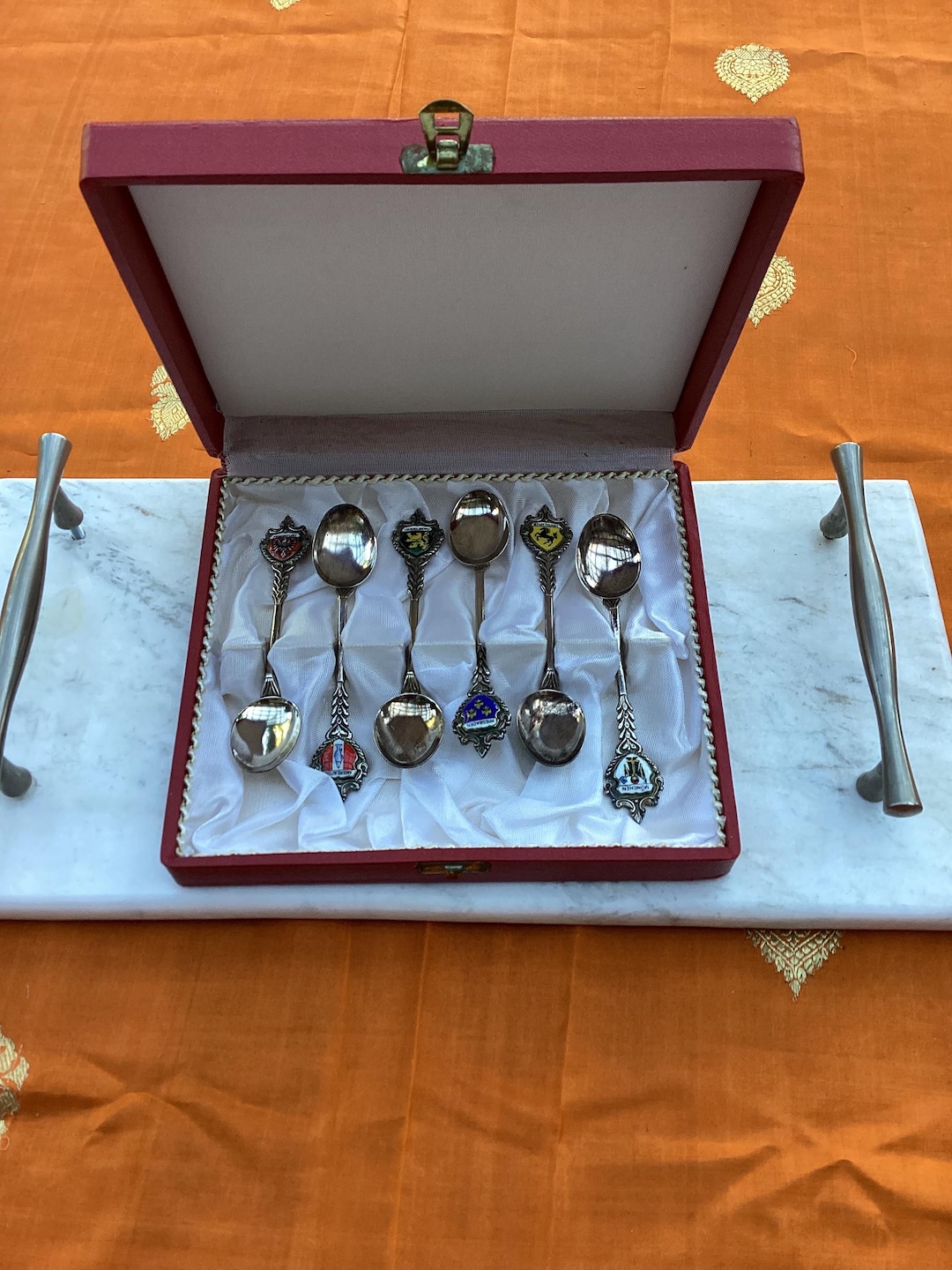 ヴィンテージ シルバーメッキ コレクターズアイテム ドイツ都市ミニ