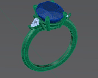 Custom Ring Design, CAD Jewelry Design, 3D Renderings