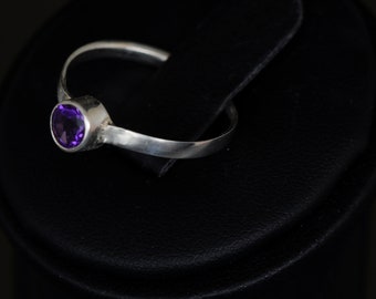 Amethyst Ring, Dainty Ring, Boho Ring, Best friend gift, Promise Ring, Minimalist Ring, Silver Ring, Gemstone Ring, Birthstone Ring