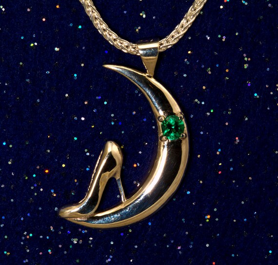 Items similar to Heel of the Moon, Crescent Moon Charity Necklace, Jewelry for a cause on Etsy