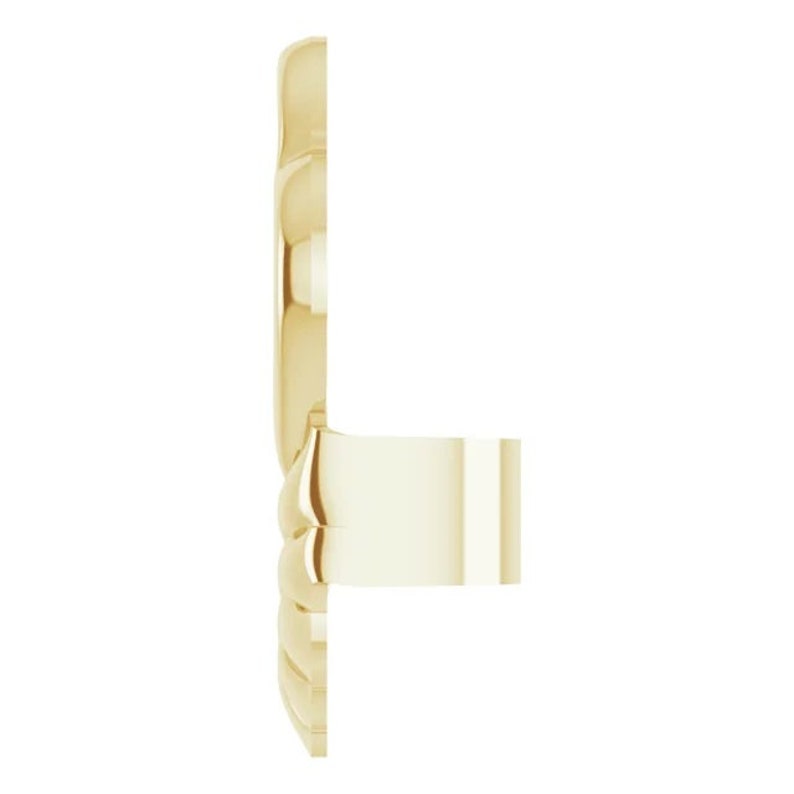 14k Gold Earring Lifters, Stabilizer Backs, Heavy Earring Support image 3