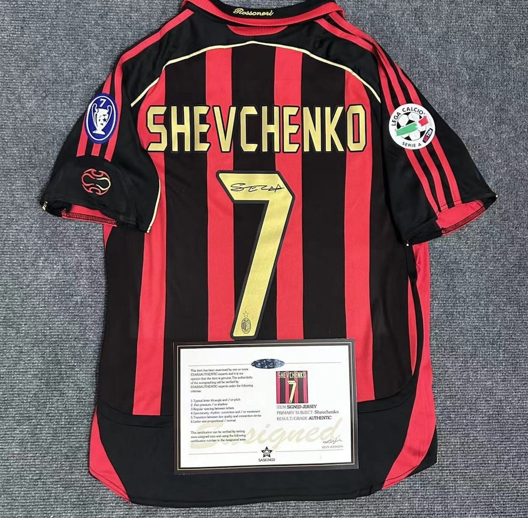 Carte Autographe Andriy Shevchenko 2025 Leaf Signature #1/1 - Milan, Shimmer