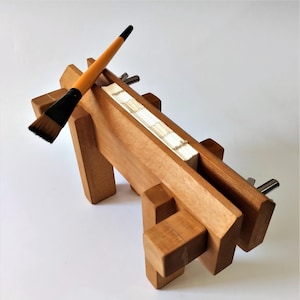 Bokbindningspress i bokträ: A5-limning