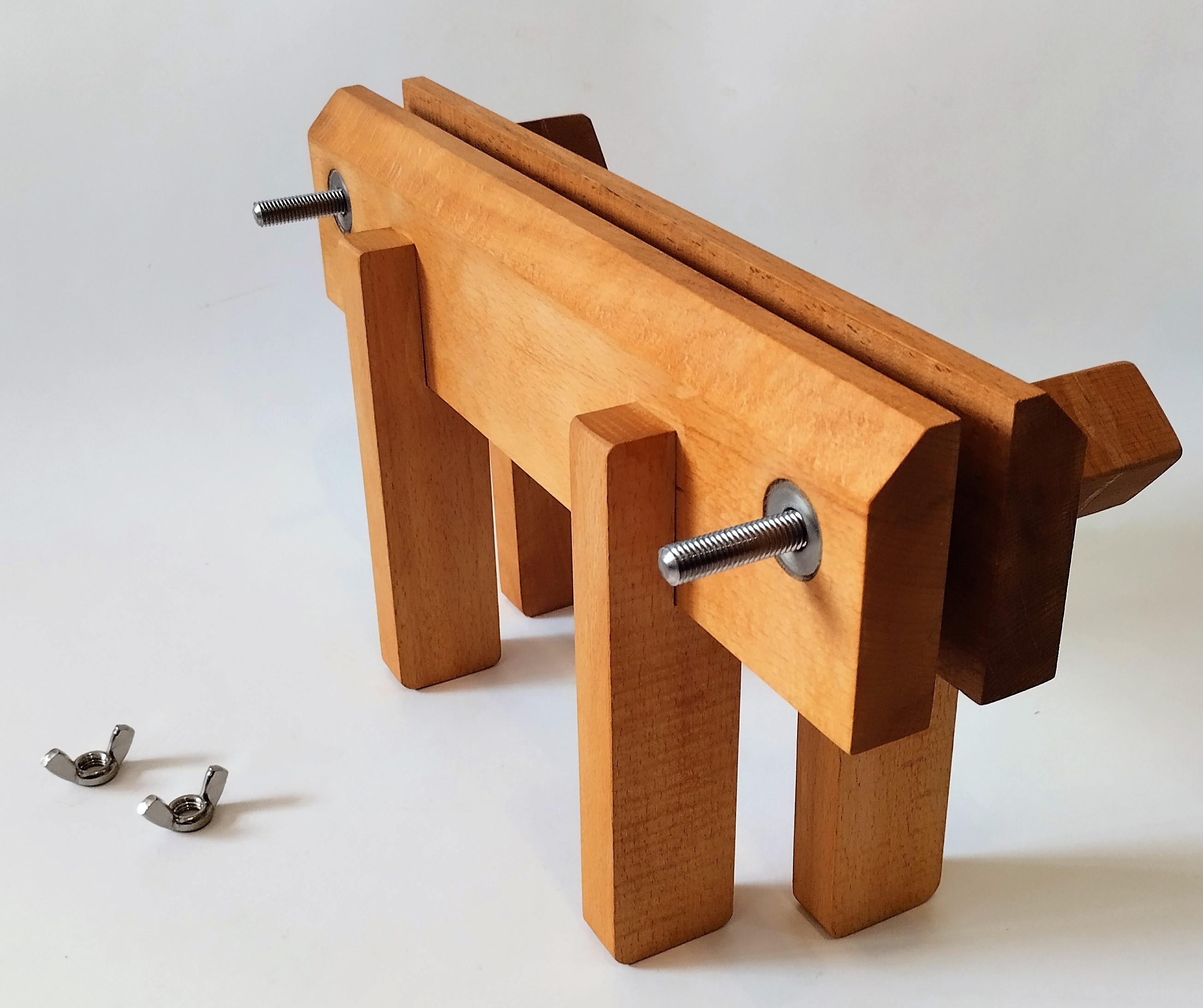 Beech Wood Bookbinding Press: A4 Gluing, Stainless Steel Rods - Etsy