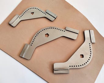 Edelstahl-Leder-Eckmesser für Taschen, Geldbörsen - Näh-Gehrungs-Werkzeug