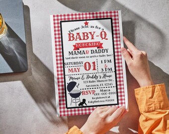 Zaproszenie na baby shower od Baby-Q!
