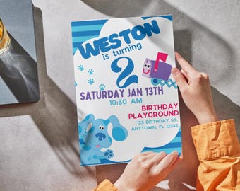 Blues Clues 2nd Birthday Invite